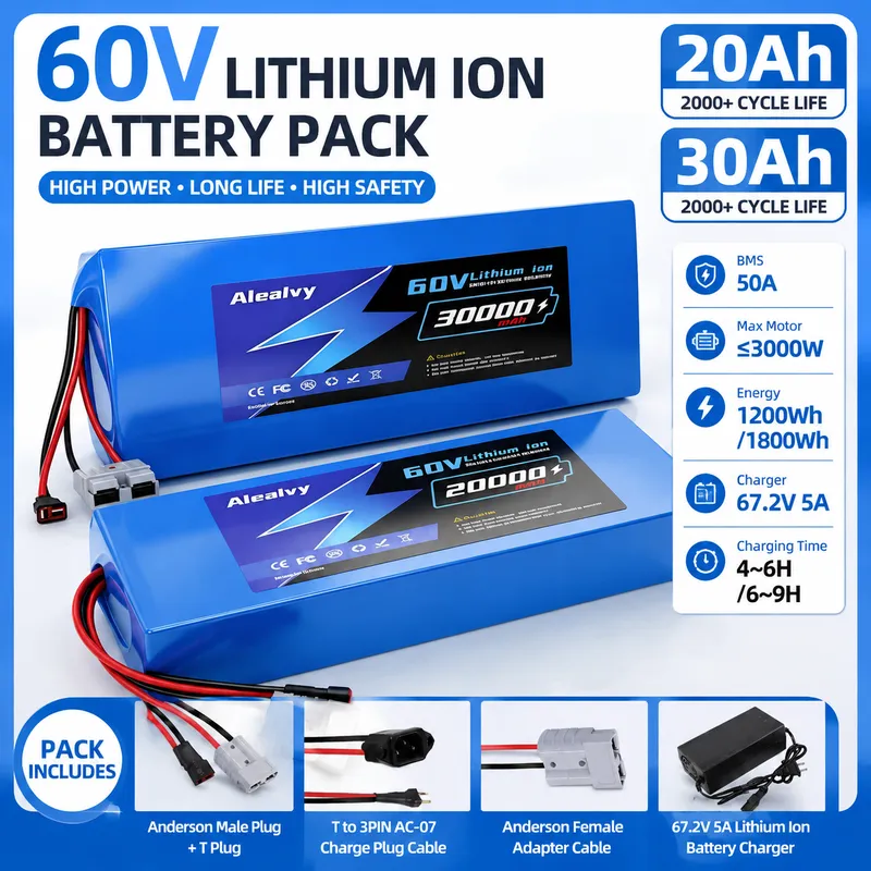 60V 30Ah Electric Scooter Battery - 60V 20AH 30AH 21700 Lityum Pil