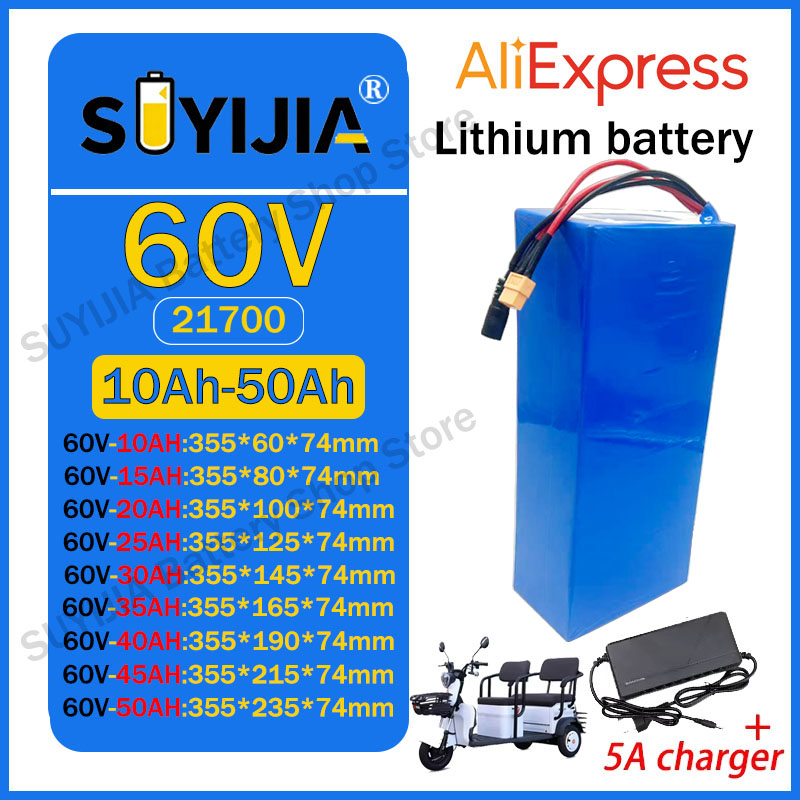 21700 60V 50Ah 45Ah 20Ah 25Ah  - 60V 30Ah Electric Scooter Battery incelemesi ve fiyatı