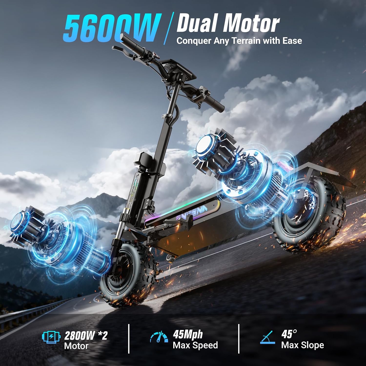 GT7 Elektrikli Scooter (Yetişk - 60V 5600W Dual Motor Electric Scooter incelemesi ve fiyatı